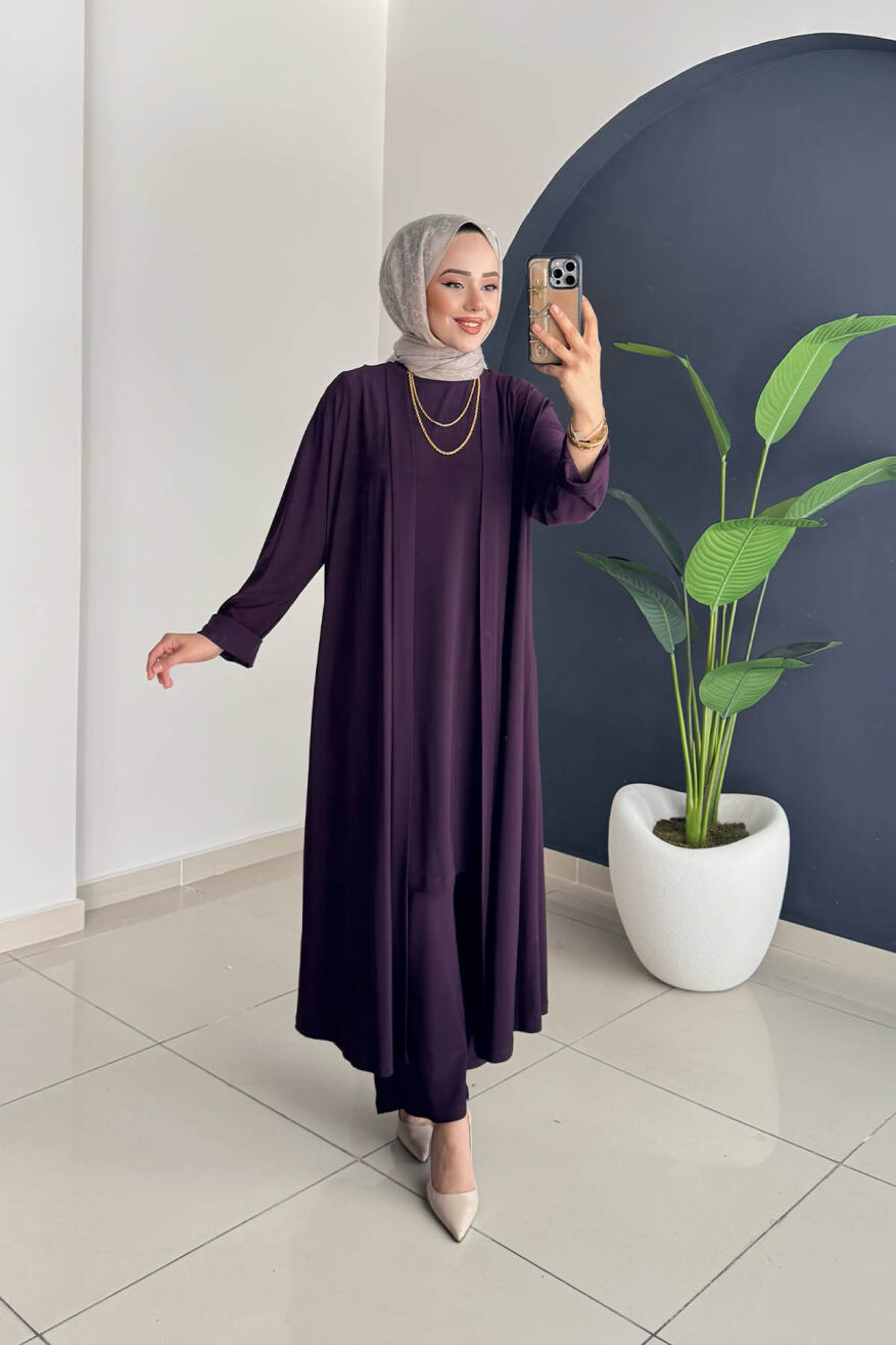 3'lü Takım 601 Mor - 1