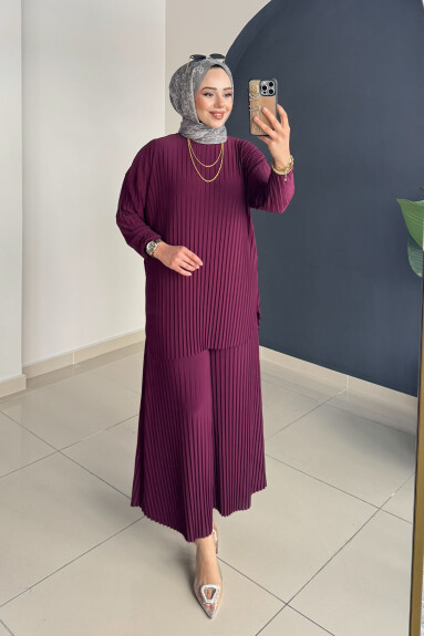Ela Piliseli Takım 4150 Mürdüm 