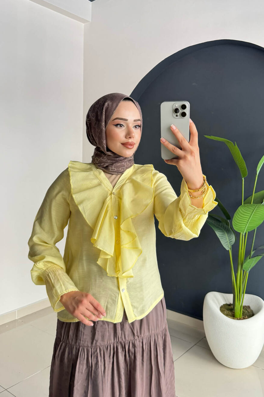 FIRFIRLI GÖMLEK 8854 SARI - 1