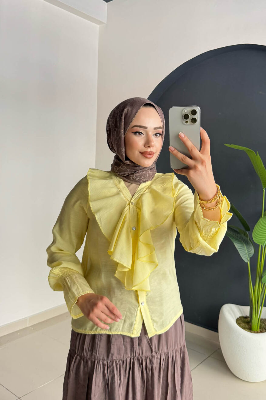 FIRFIRLI GÖMLEK 8854 SARI - 2