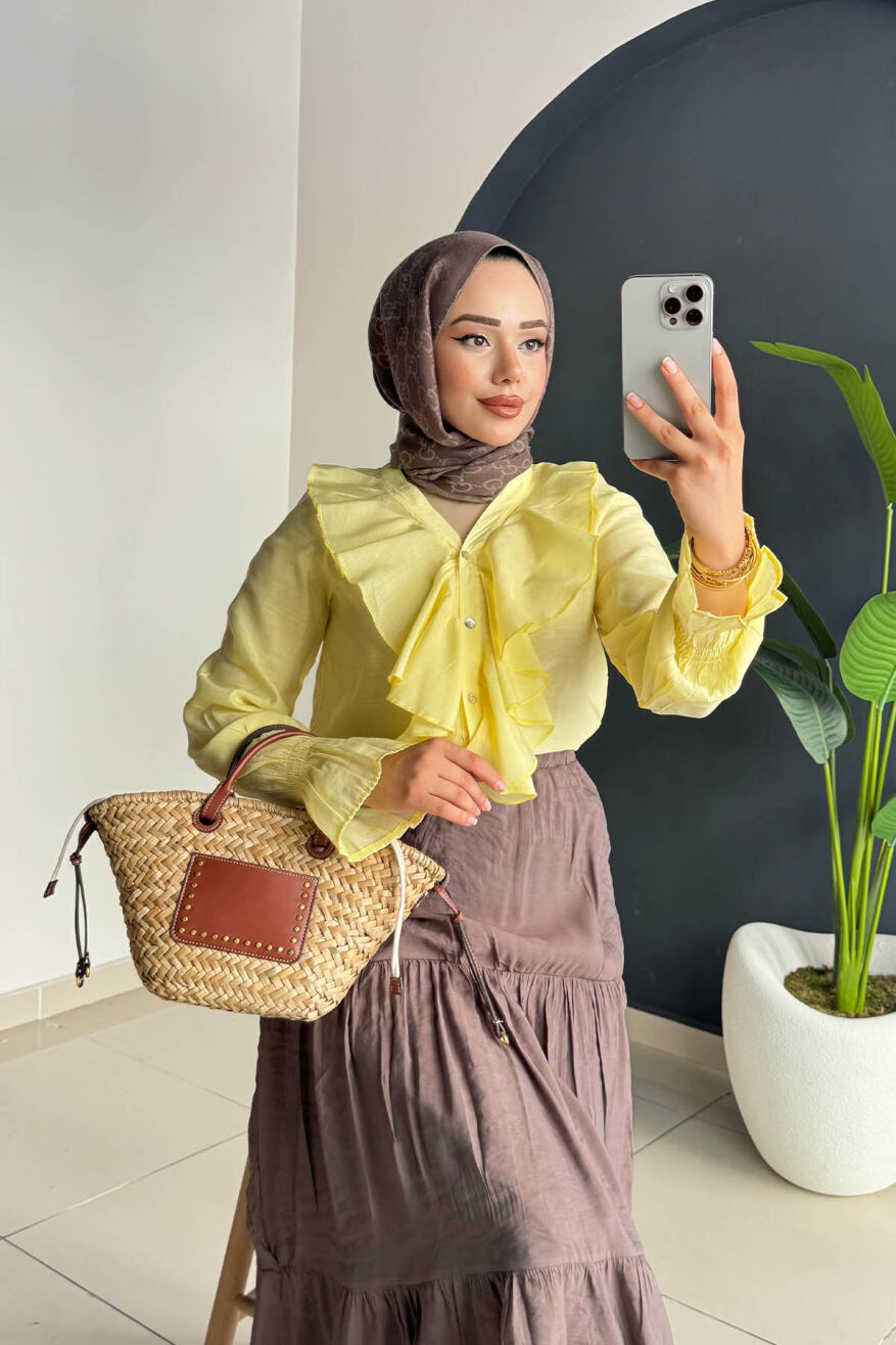 FIRFIRLI GÖMLEK 8854 SARI - 3