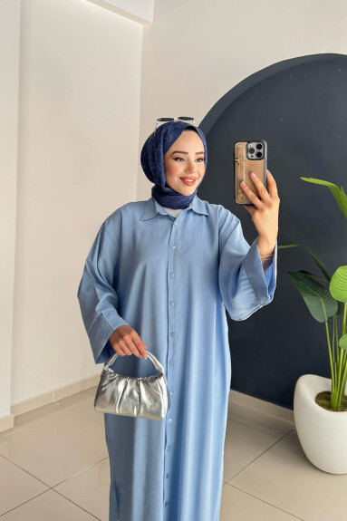 GÖMLEK TUNİK 8020 MAVİ 