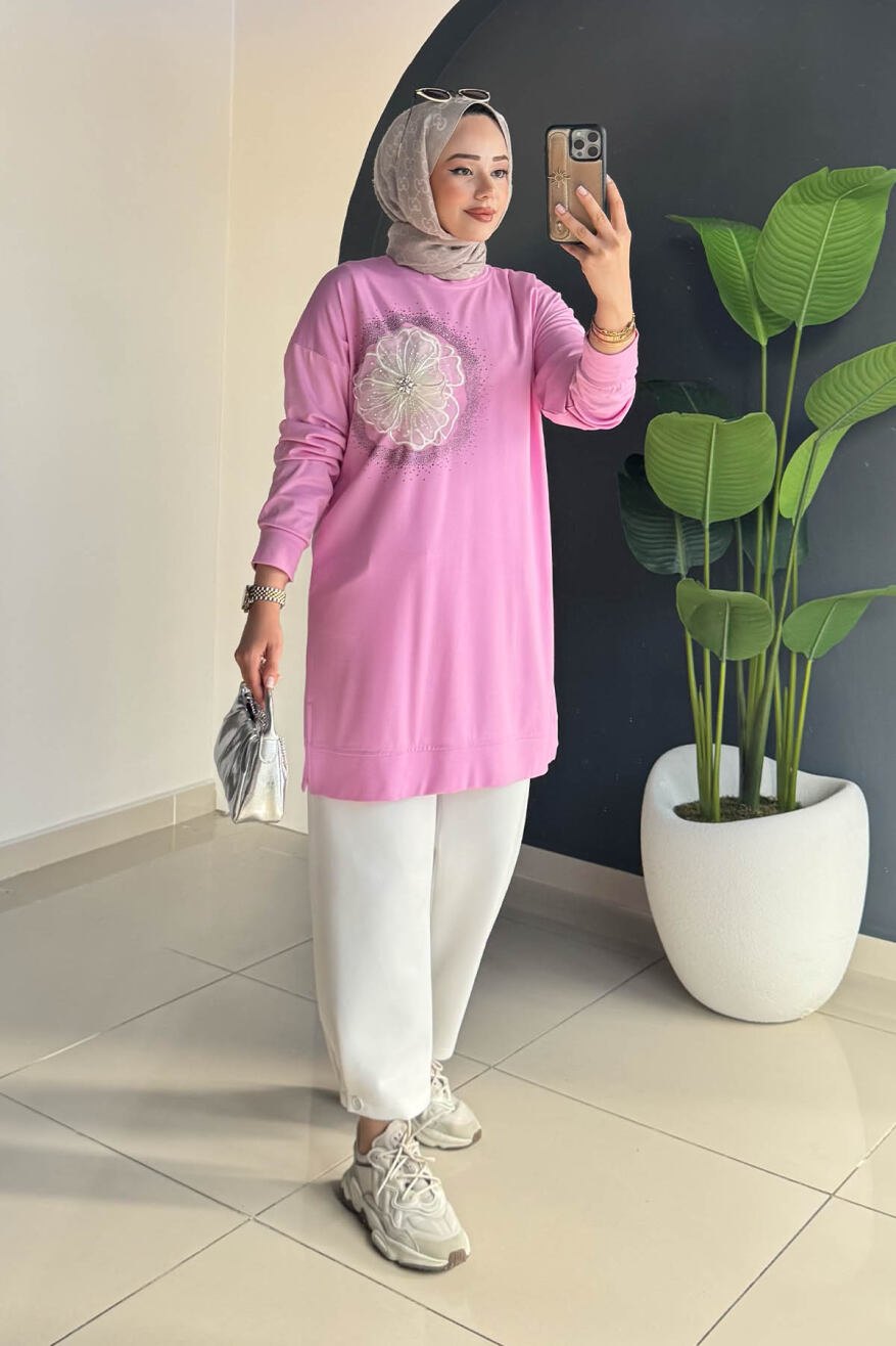 ŞIK TUNİK 6026 PEMBE - 2