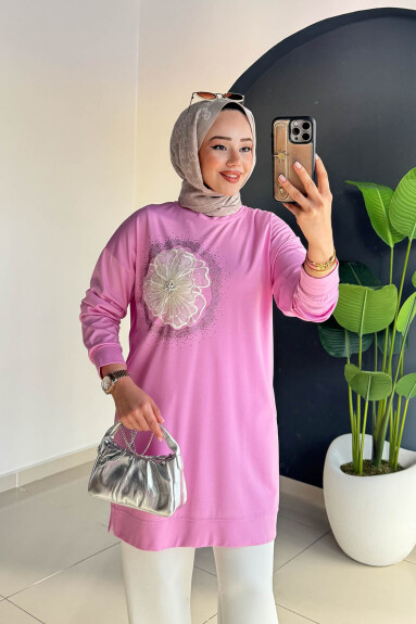 ŞIK TUNİK 6026 PEMBE - 3
