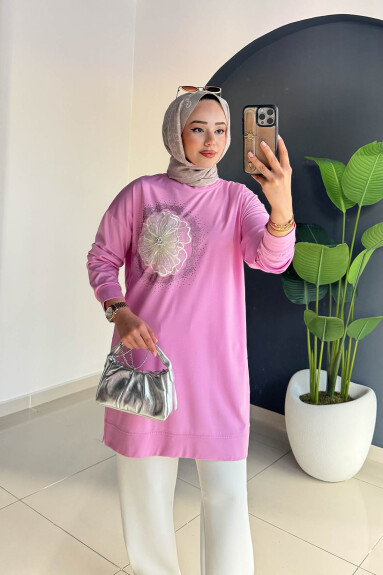 ŞIK TUNİK 6026 PEMBE - 4