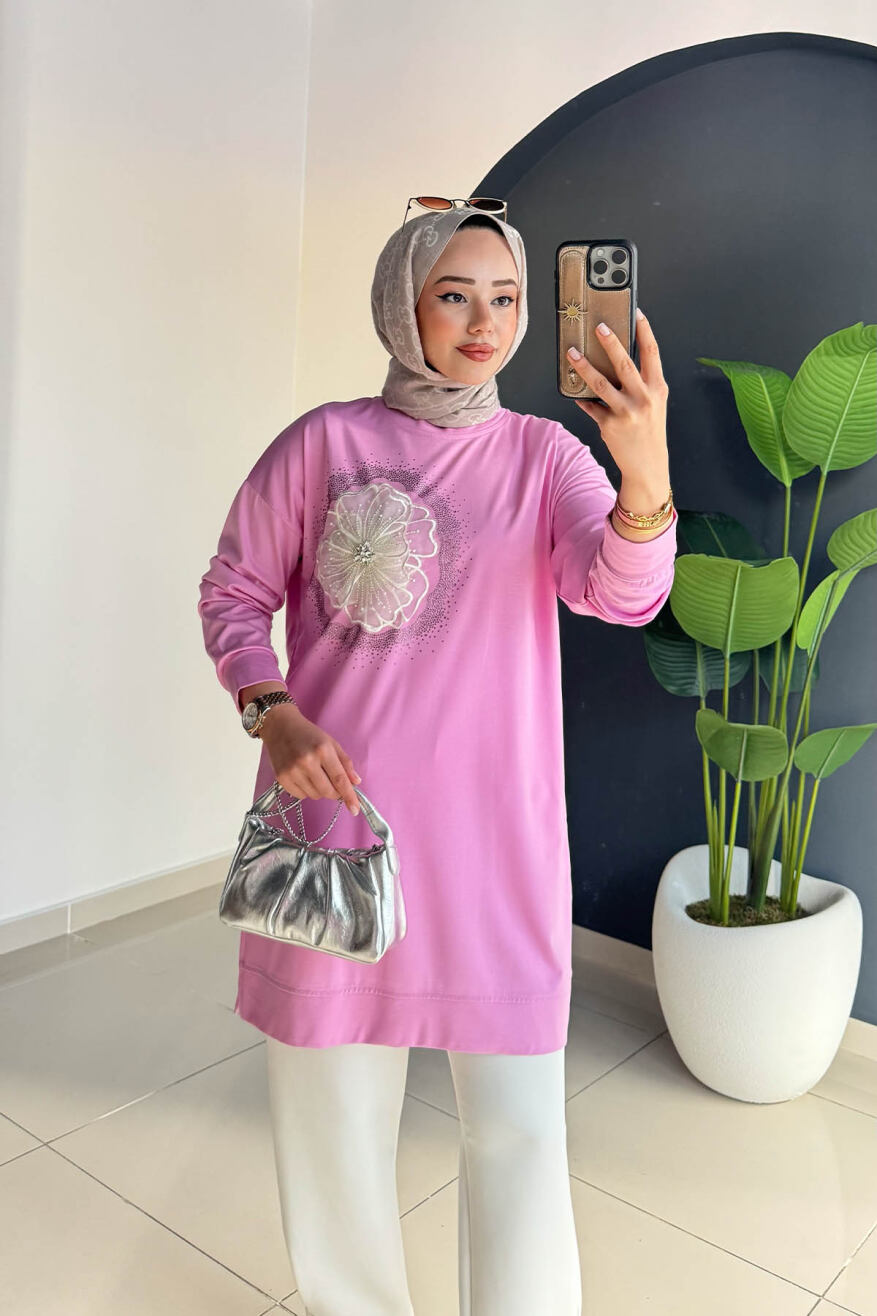 ŞIK TUNİK 6026 PEMBE - 4