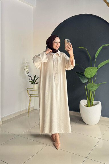 TAM BOY TUNİK 8024 KREM 
