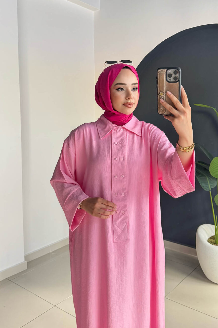 TAM BOY TUNİK 8024 PEMBE - 4
