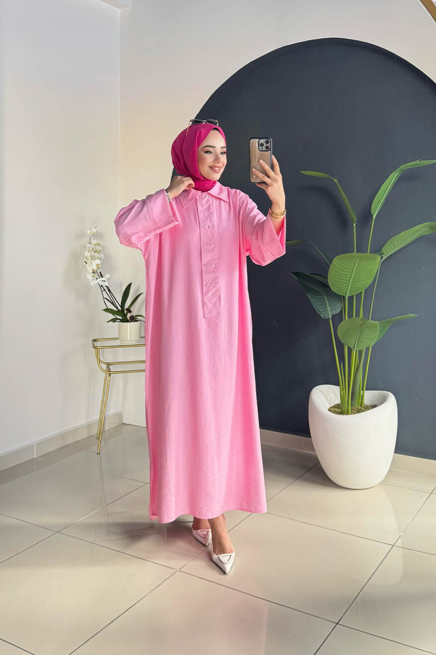TAM BOY TUNİK 8024 PEMBE - 2