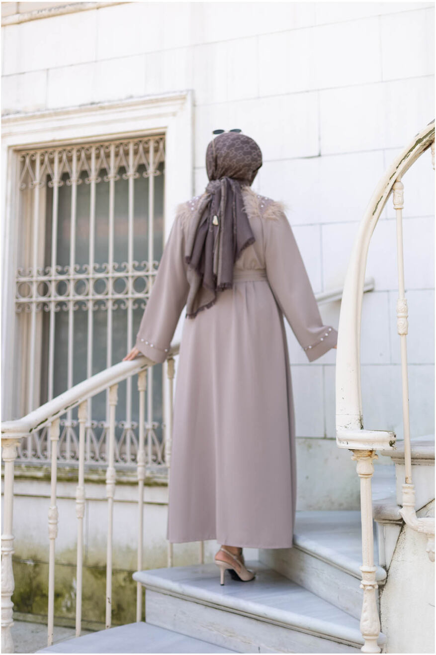 Tüylü Krep Abaya 1001 Vizyon - 4
